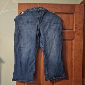 Lane Bryant Blue Denim Capris